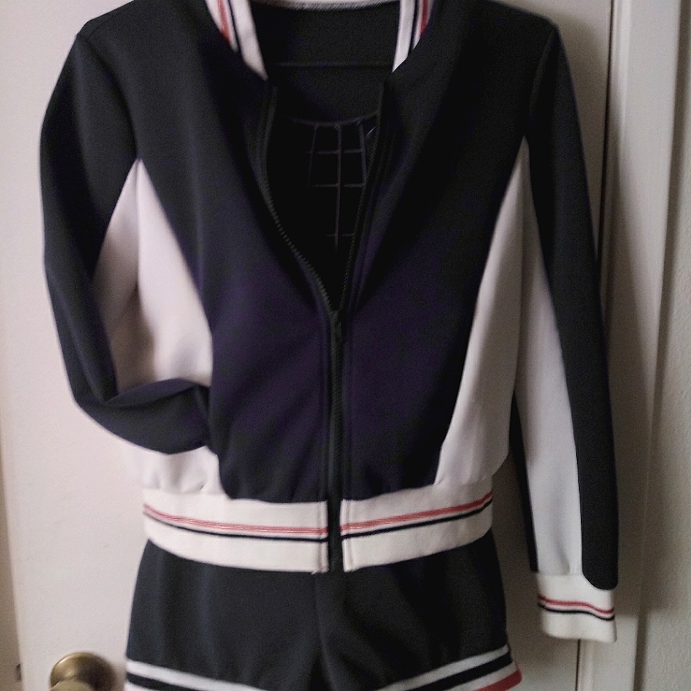 Old school athletic set. Both dark blue, all color